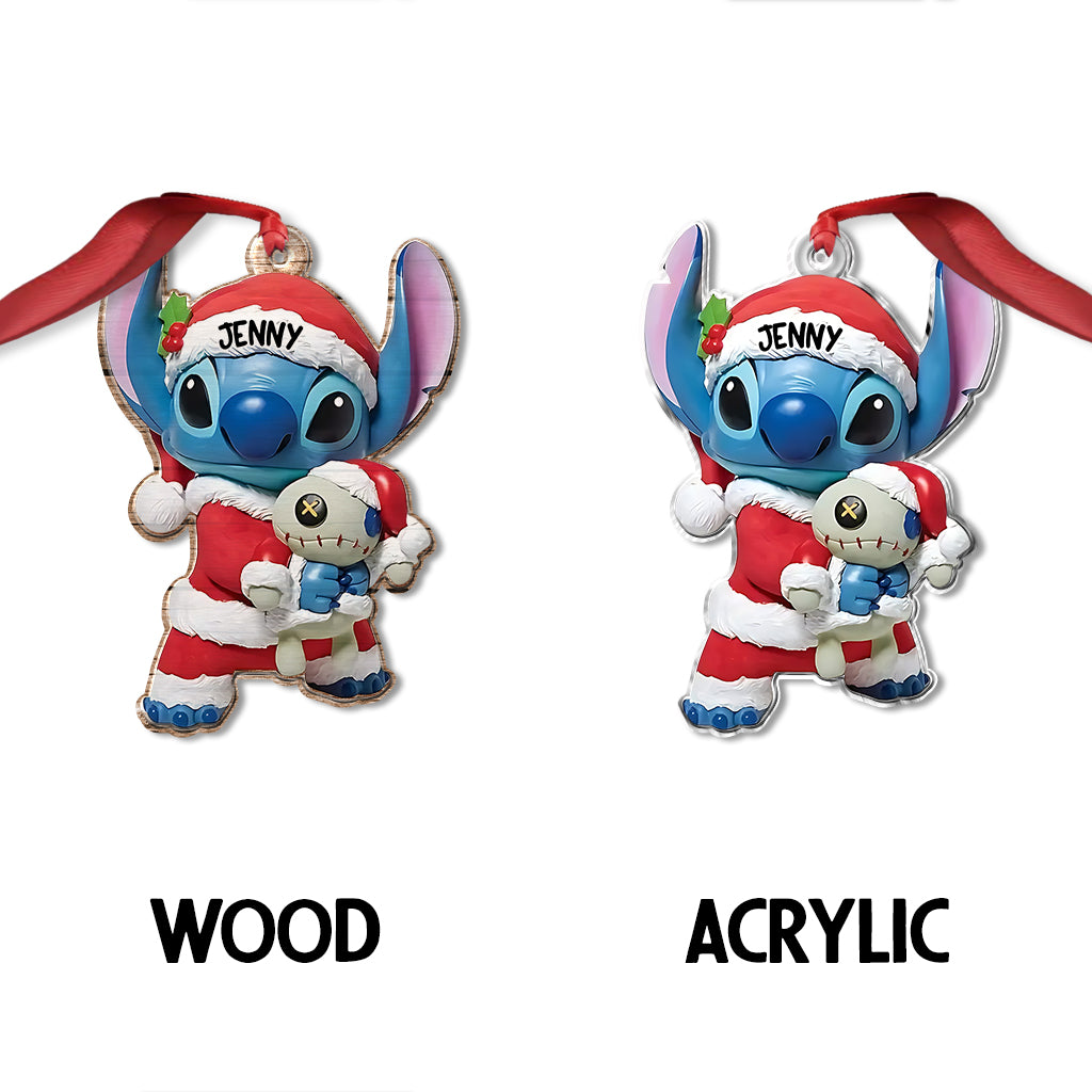 Hello Stichmas - Personalized Ohana Custom Shaped Ornament