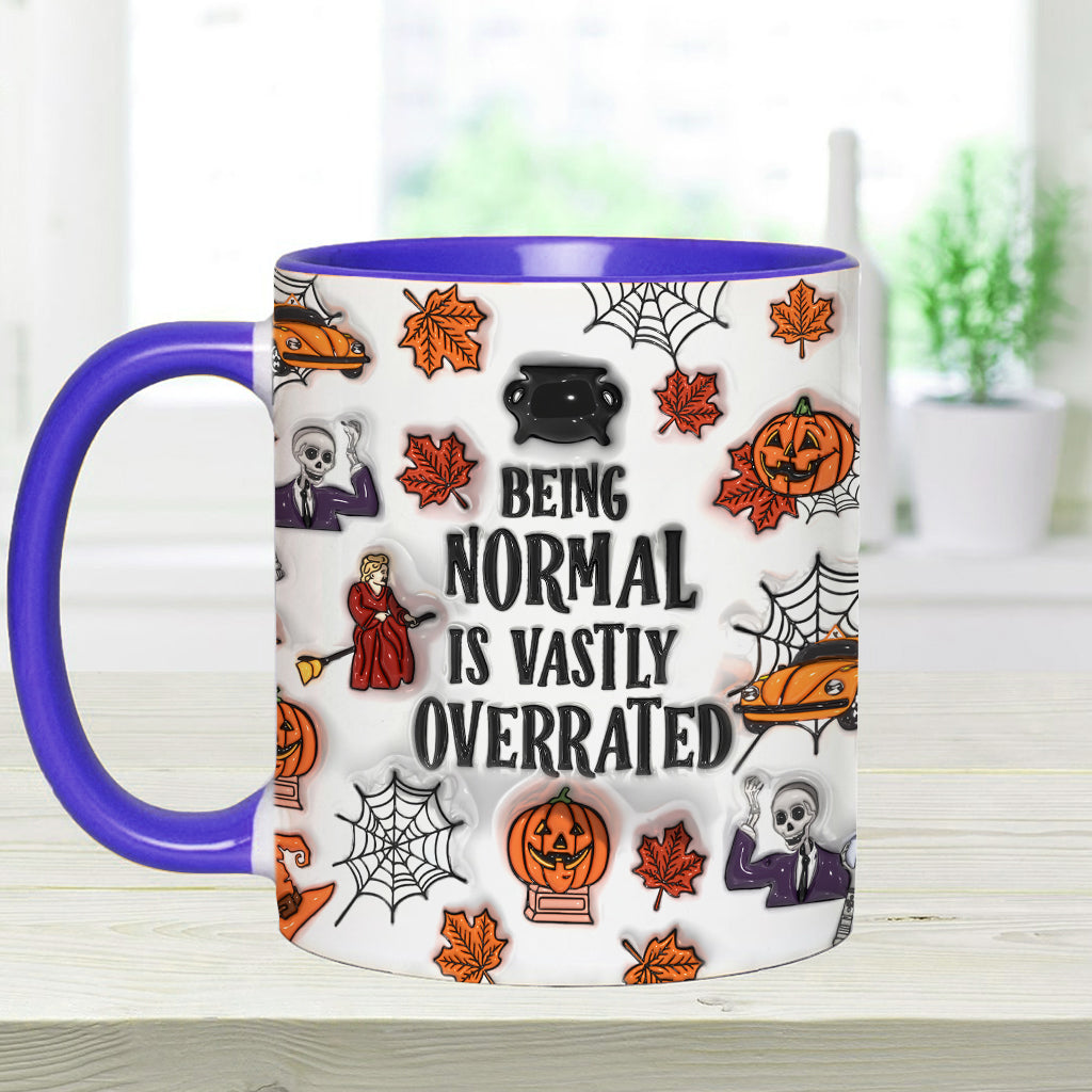 Being Normal Is Vastly Overrated - Personalized Accent Mug