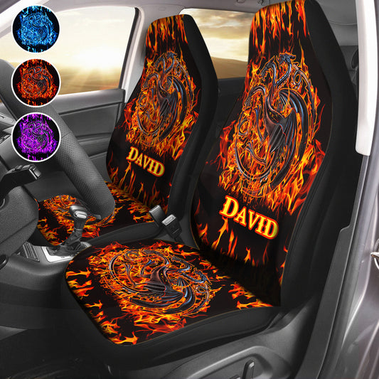 Fire Dragons - Personalized Thrones Game Seat Covers