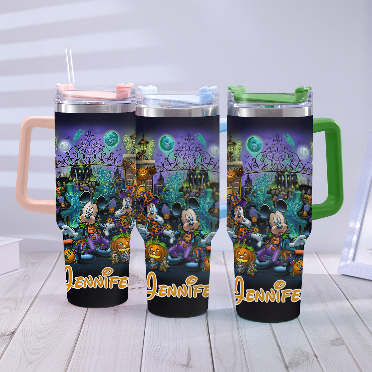 Welcome Foolish Mortals - Personalized Mouse Tumbler With Handle