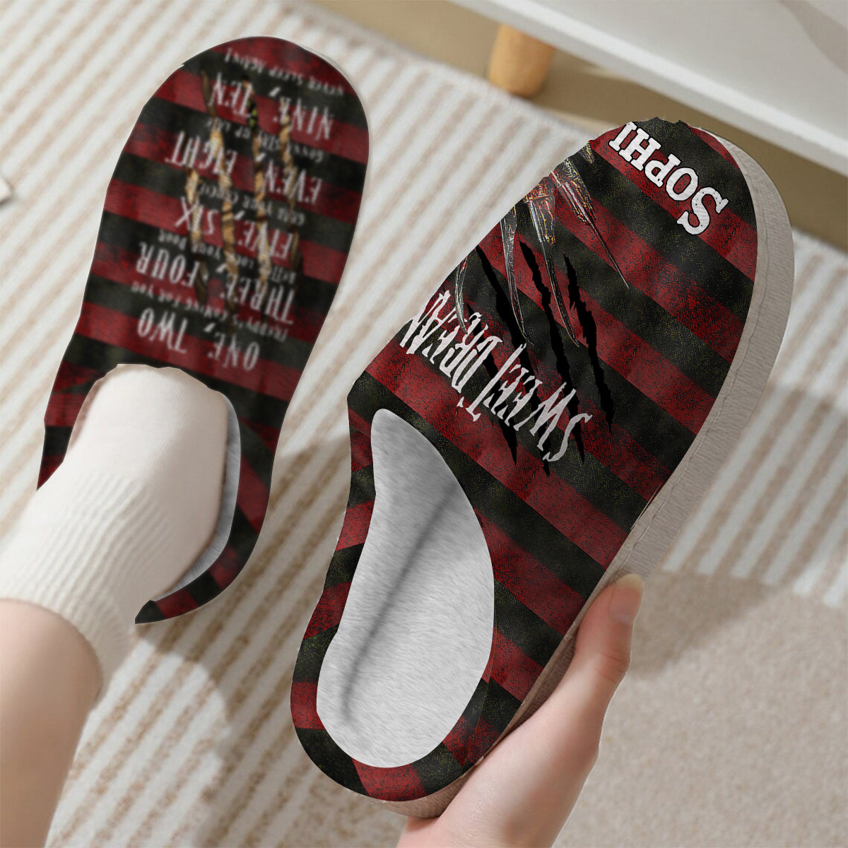 Sweet Dreams - Personalized Sweet Dreams Slippers