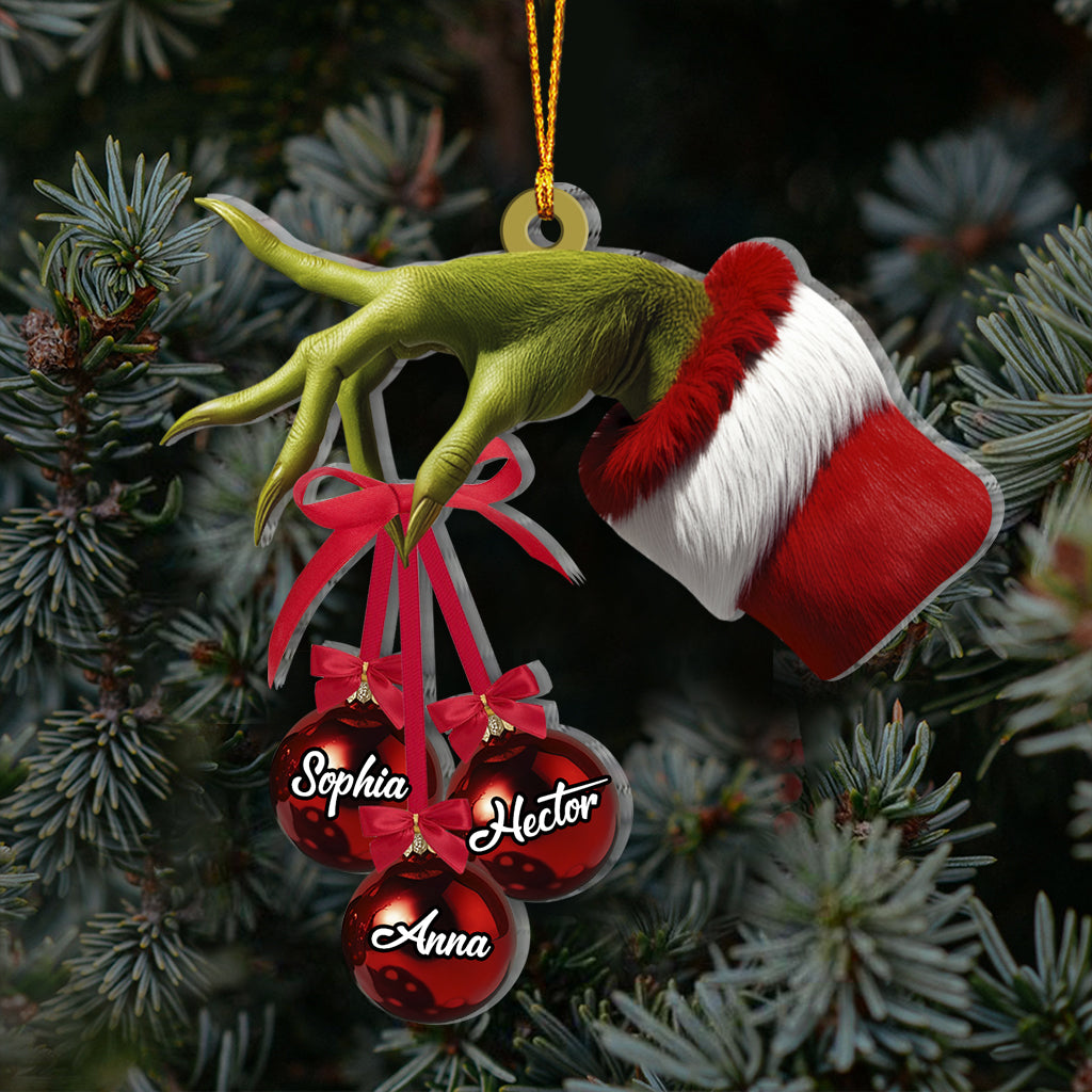 Merry Grinchmas - Personalized Family Ornament