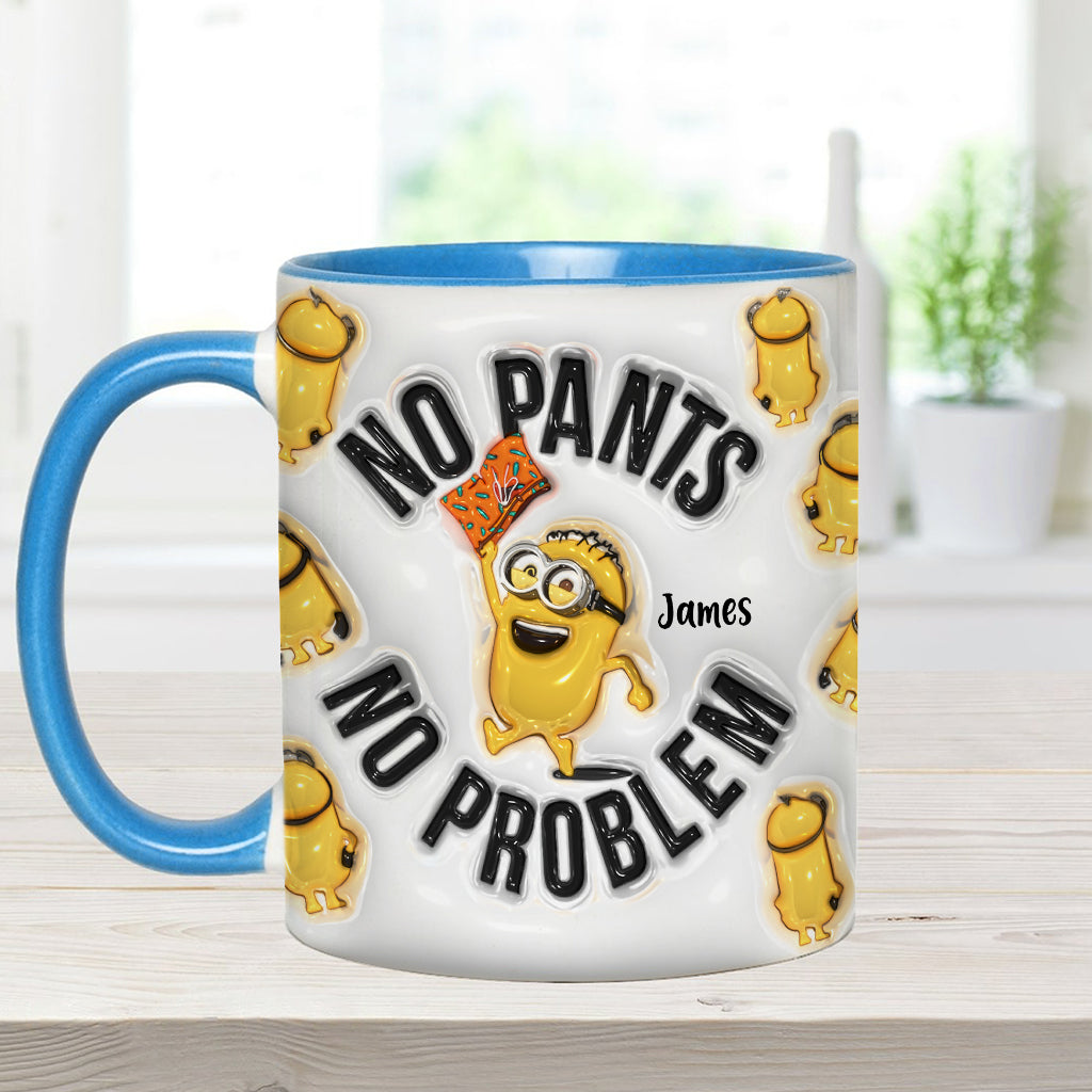 No Pants No Problem - Personalized Accent Mug