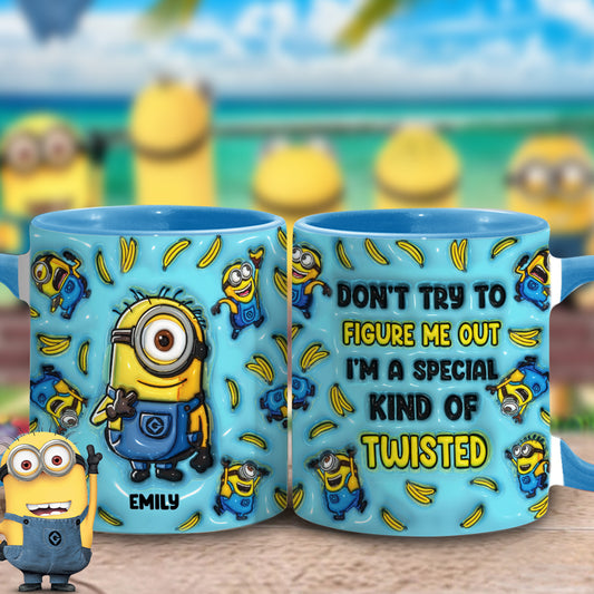 Don't Try To Figure Me Out - Personalized Accent Mug