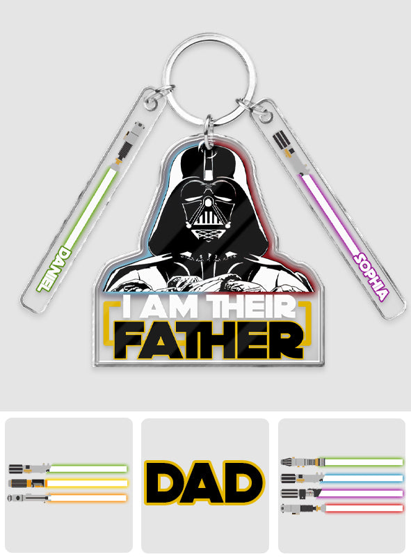 I Am Their Father/ Grandfather/ Uncle... - Personalized The Force Keychain with Charms