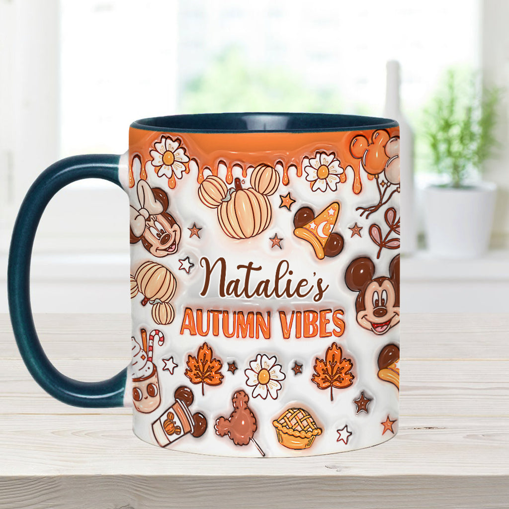 My Autumn Vibes - Personalized Mouse Accent Mug