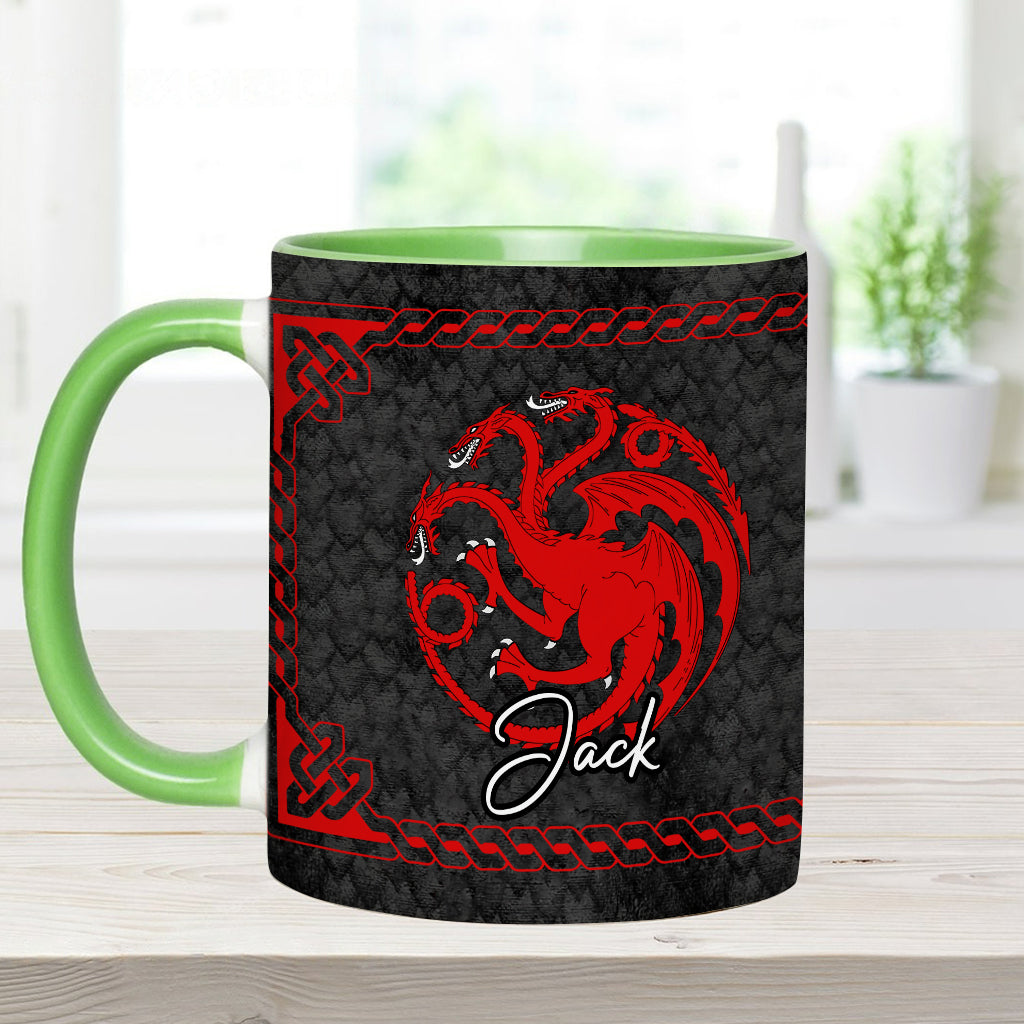 Team Black - Personalized Thrones Game Accent Mug