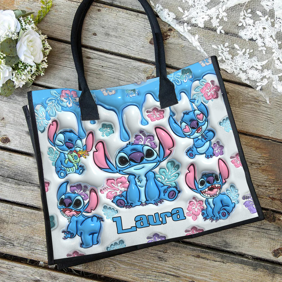 Ohana Means Family - Personalized Ohana Canvas Tote Bag