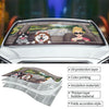 A Girl, Her Dog, Her Jeep - Personalized Car Car Sunshade