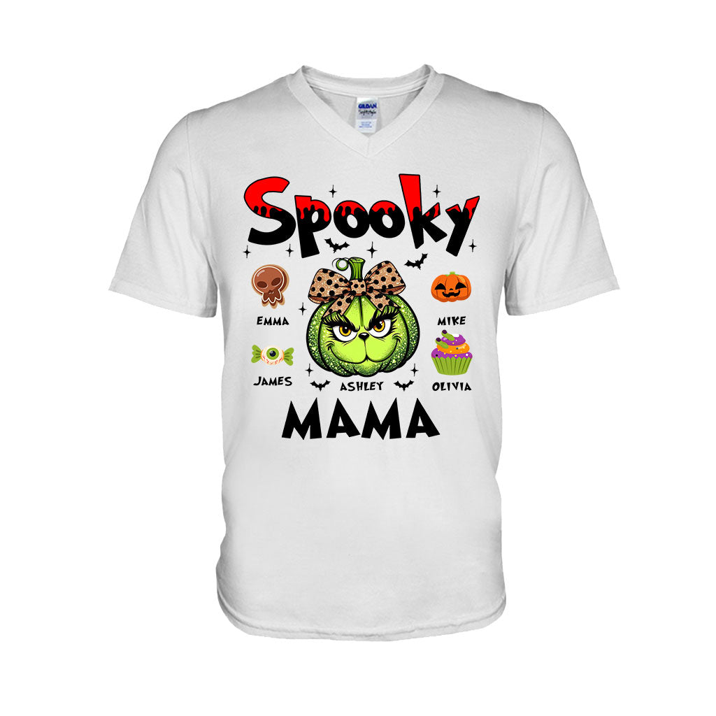 Green Pumpkin Mama Any Title - Personalized Mother T-shirt And Hoodie
