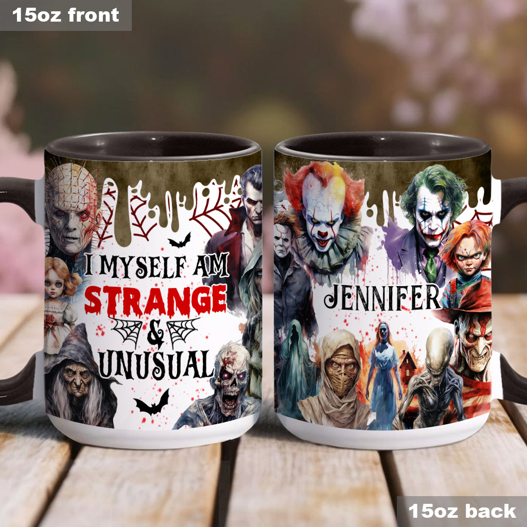 Myself Strange and Unusual - Personalized Accent Mug