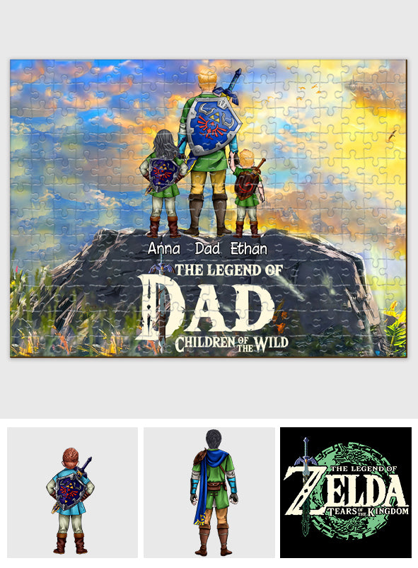 Legend Of Dad - Personalized The Hero's Legend Jigsaw Puzzle