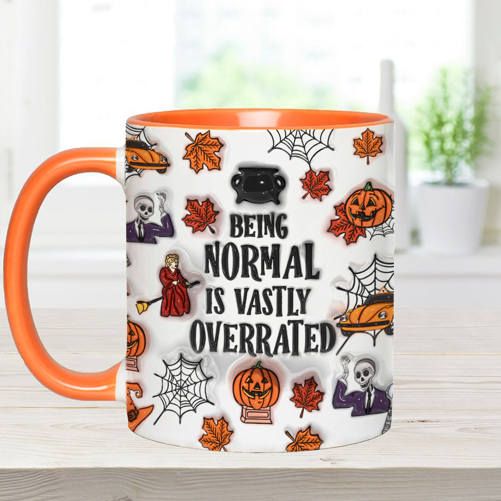 Being Normal Is Vastly Overrated - Personalized Accent Mug