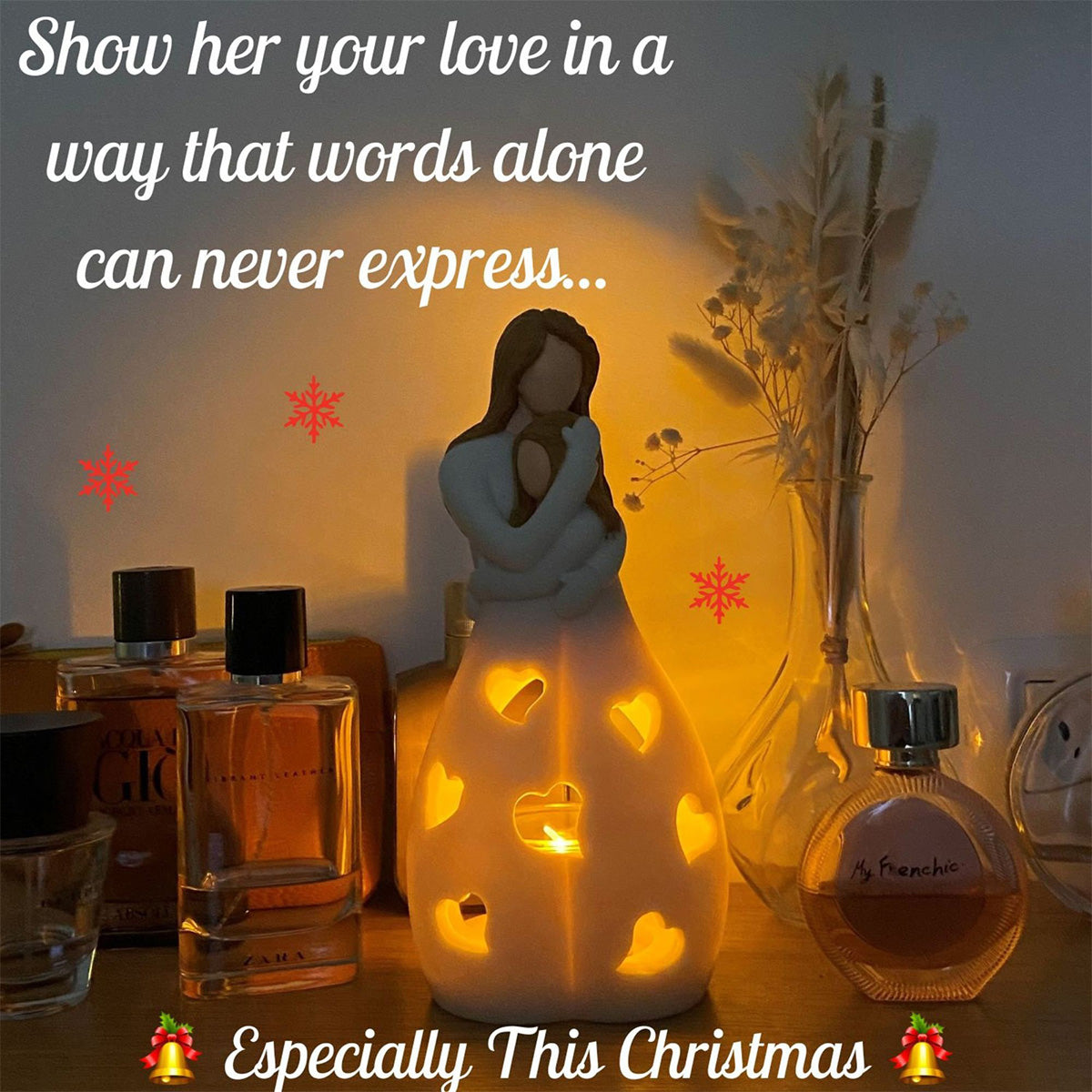 Mother & Daughter - Mother Mom & Daughter Love Candle Holder