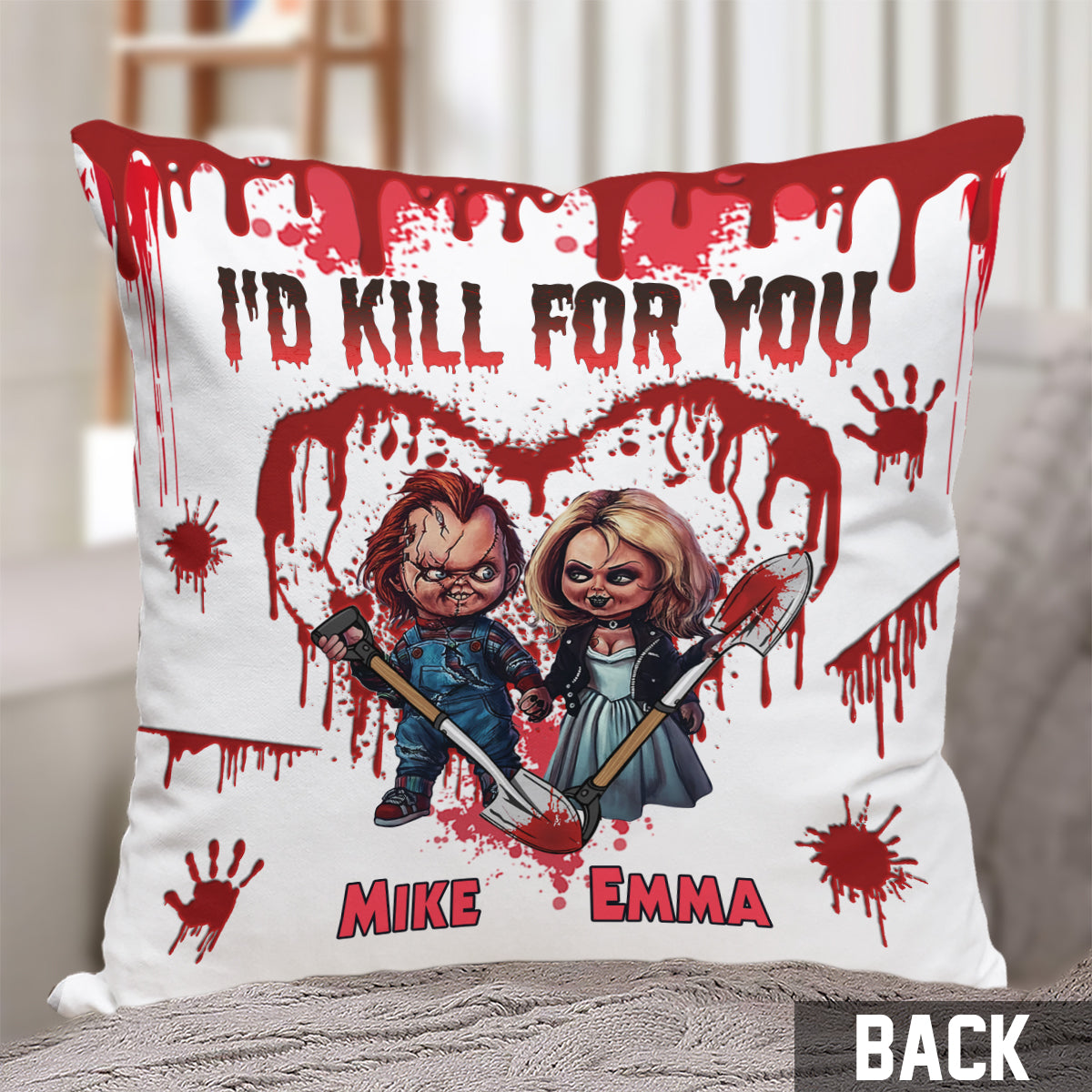 I'd Kill For You - Personalized Throw Pillow