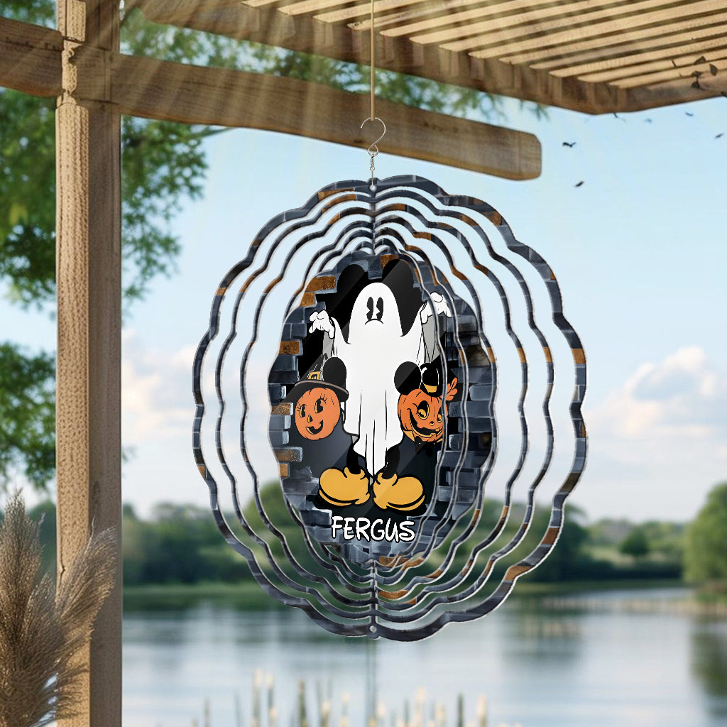 Funny Ghost Mouse - Personalized Mouse Wind Spinner