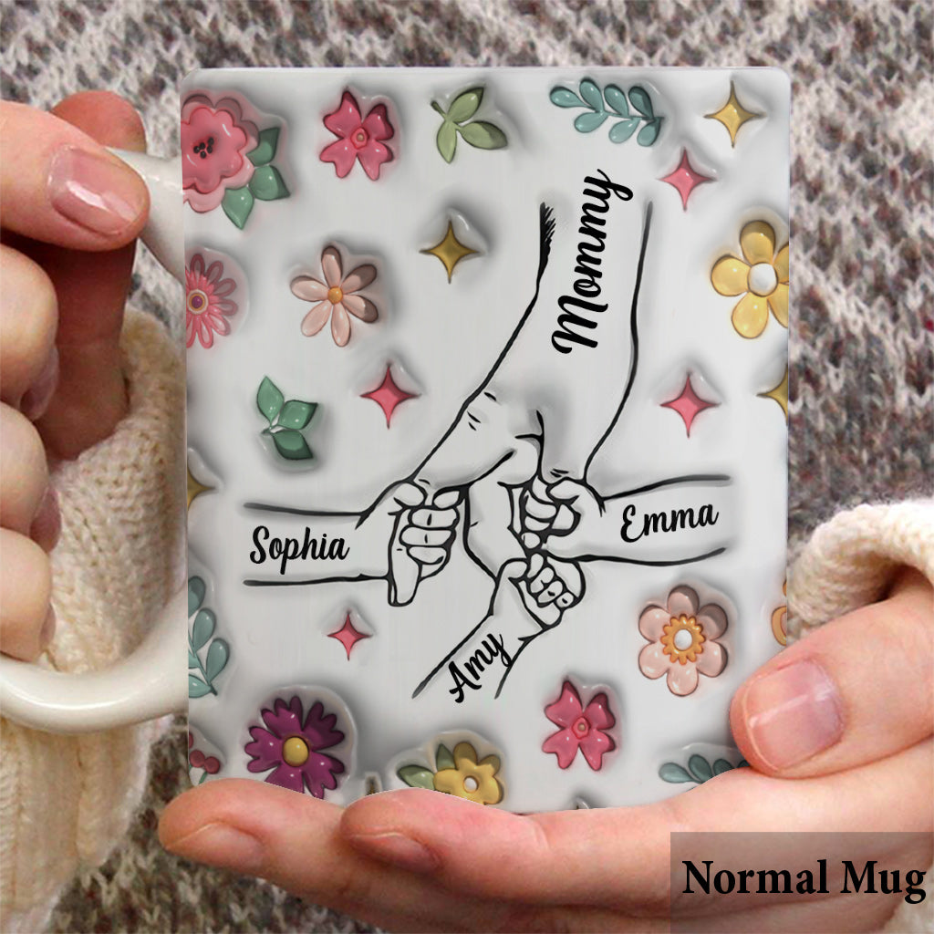 Holding Hands - Personalized Mother Mug