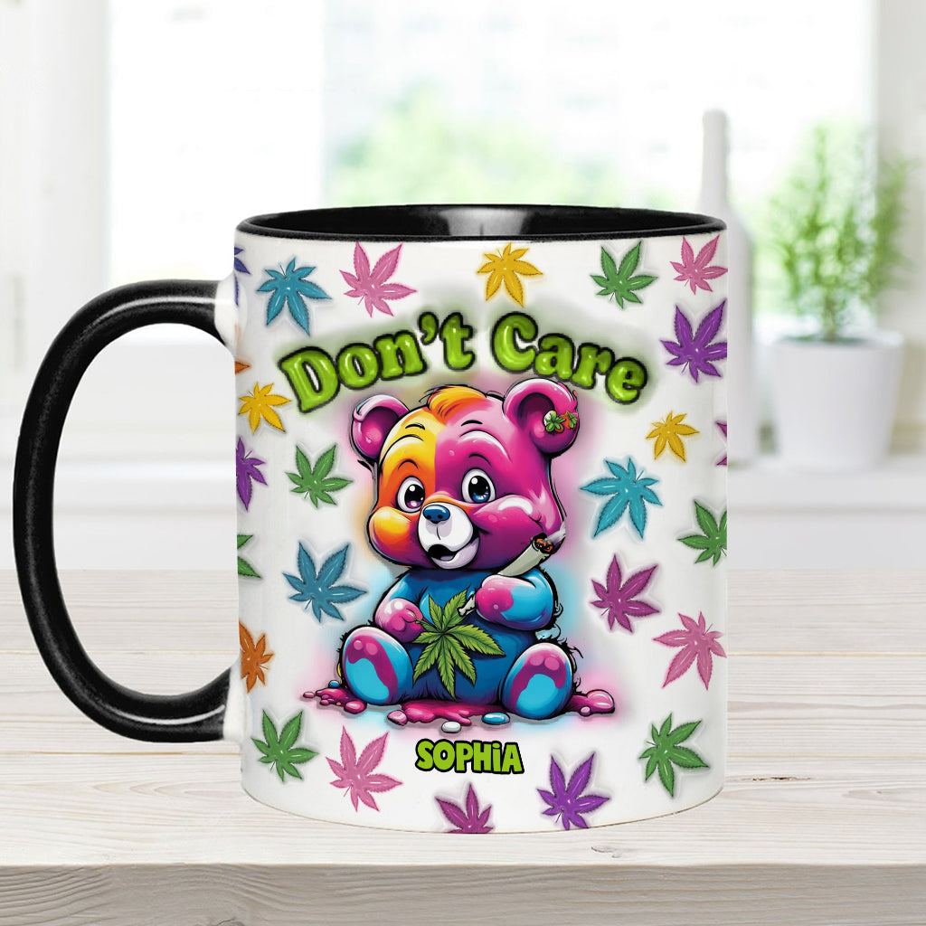 Don't Care - Personalized Weed Accent Mug
