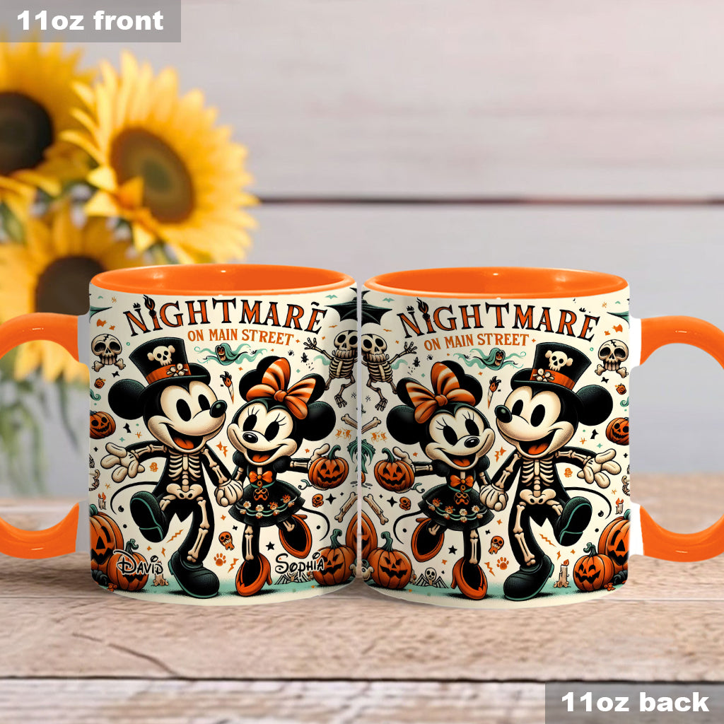 Nightmare On Main Street - Personalized Mouse Accent Mug