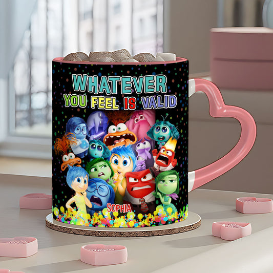 You're Valid - Personalized Heart Handle Mug