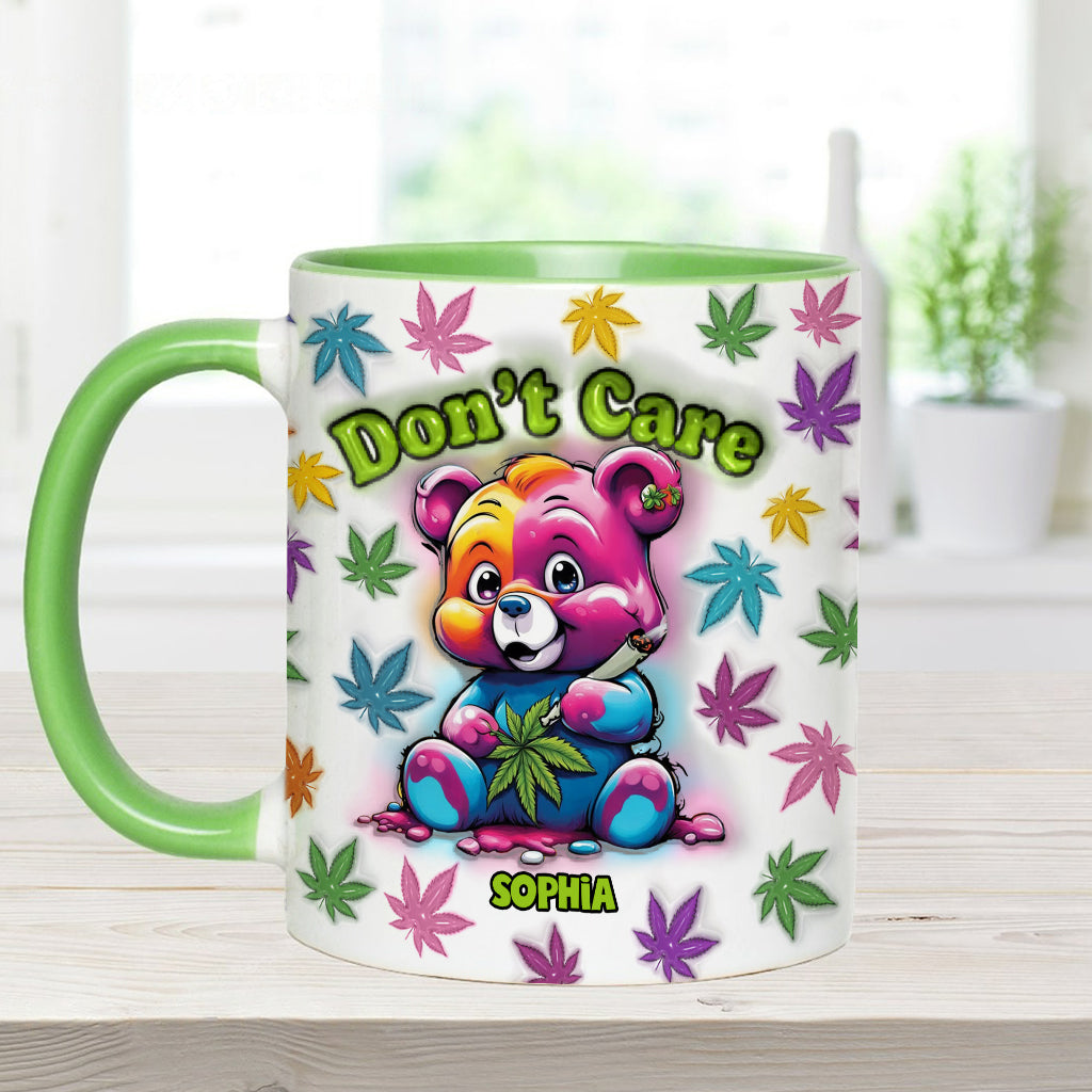 Don't Care - Personalized Weed Accent Mug