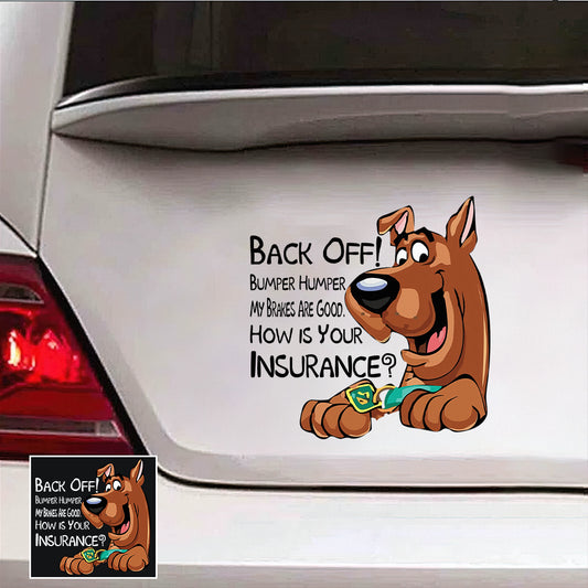 Back Off Bumper Humper - Personalized Mouse Decal Full