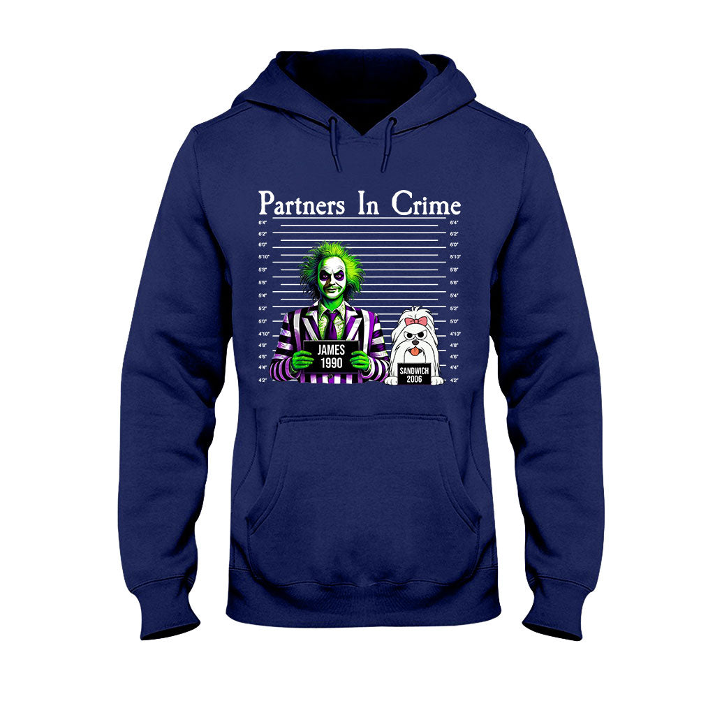 Partners In Crime Mugshot - Personalized T-shirt And Hoodie