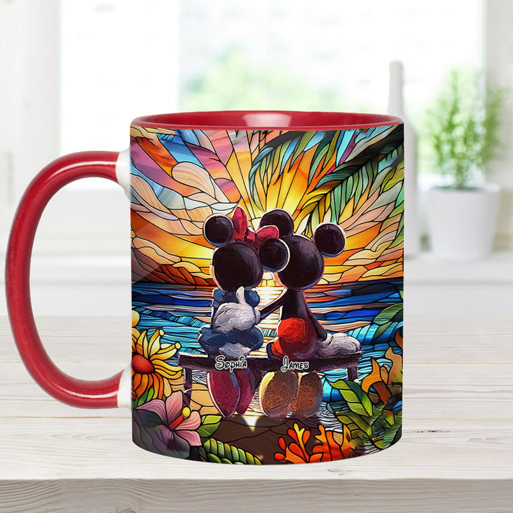 Romantic Sunset - Personalized Mouse Accent Mug