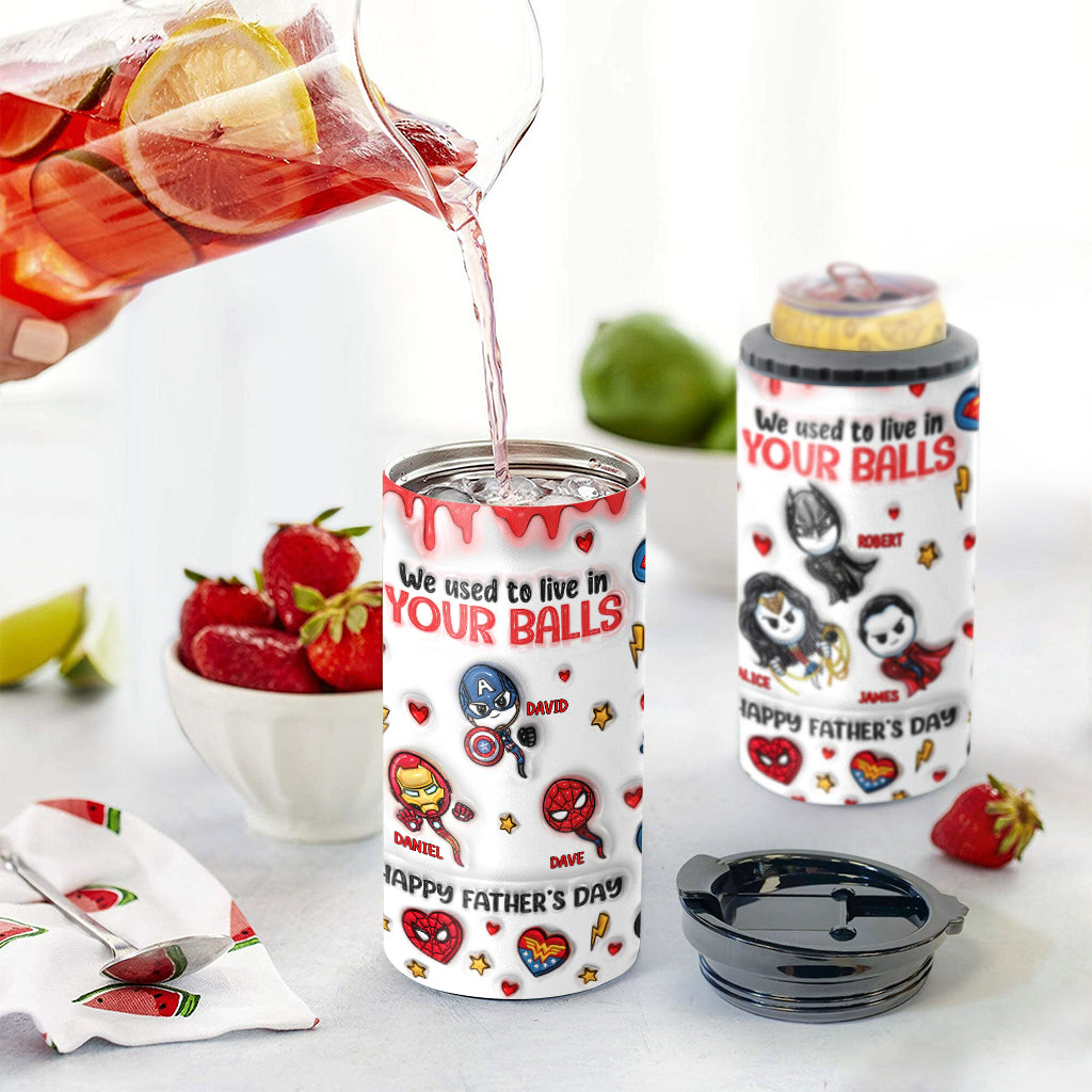 Happy Father's Day - Personalized Marvelous Universe Can Cooler
