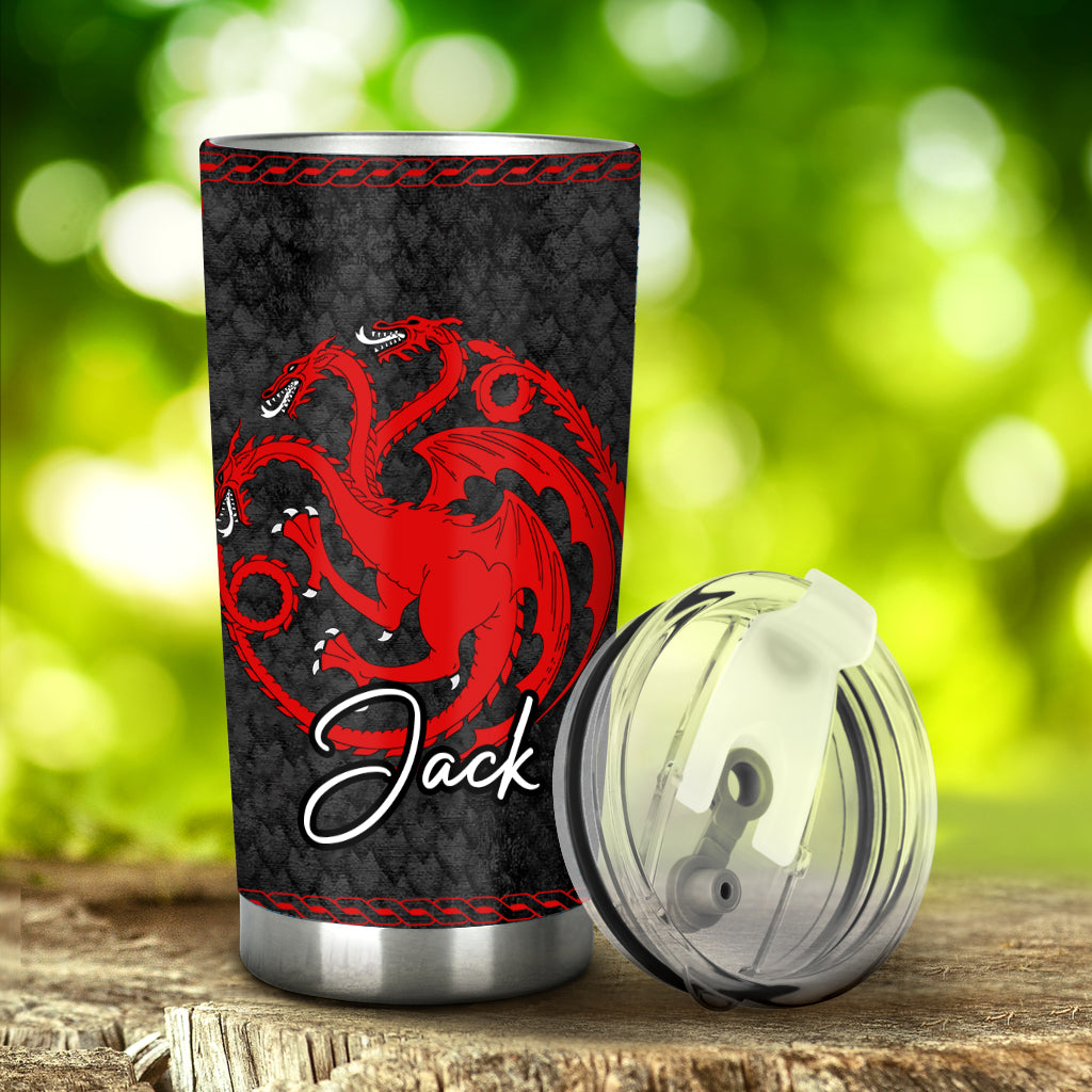 Team Black - Personalized Thrones Game Tumbler