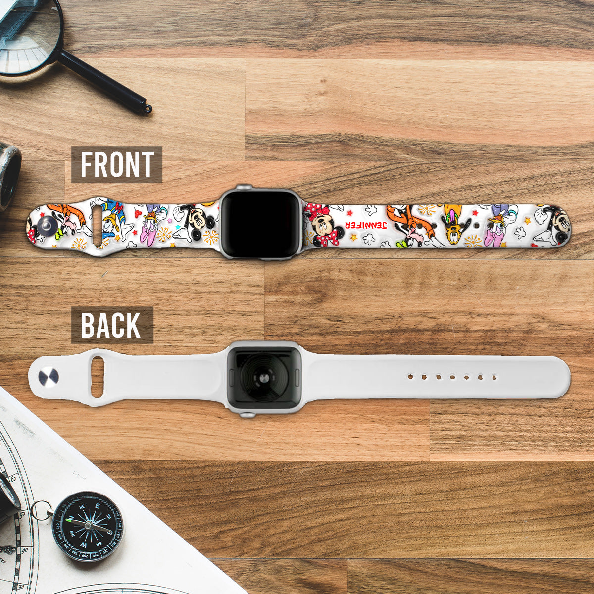 Puffy Mouse Ears - Personalized Mouse Apple Watch Band