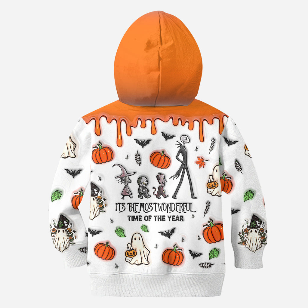 It's The Most Beautiful Time Autumn Skeleton - Personalized Nightmare All Over Shirt