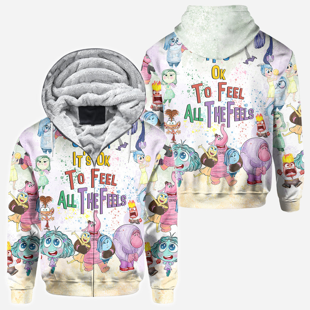 It's Ok To Feel All The Feels - Personalized All Over Shirt