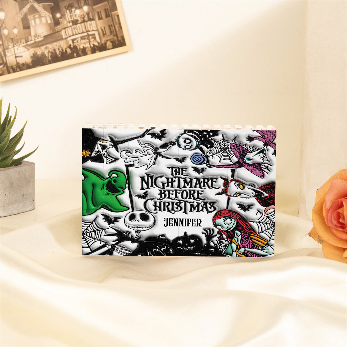 The Nightmare - Personalized Nightmare Horizontal Rectangle Building Brick Blocks Printed On Both Sides