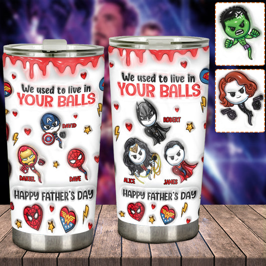 Happy Father's Day - Personalized Marvelous Universe Tumbler