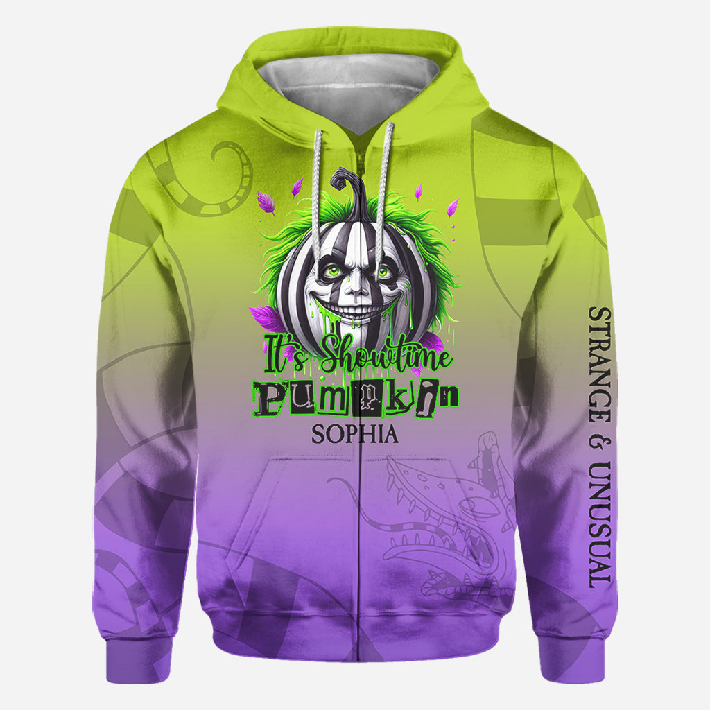 It's Show Time Pumpkin - Personalized All Over Shirt
