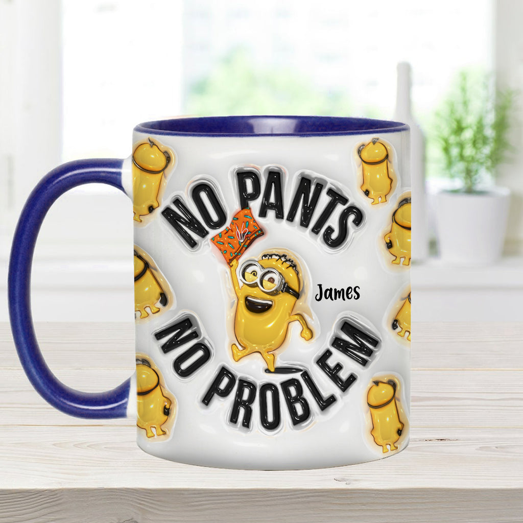 No Pants No Problem - Personalized Accent Mug
