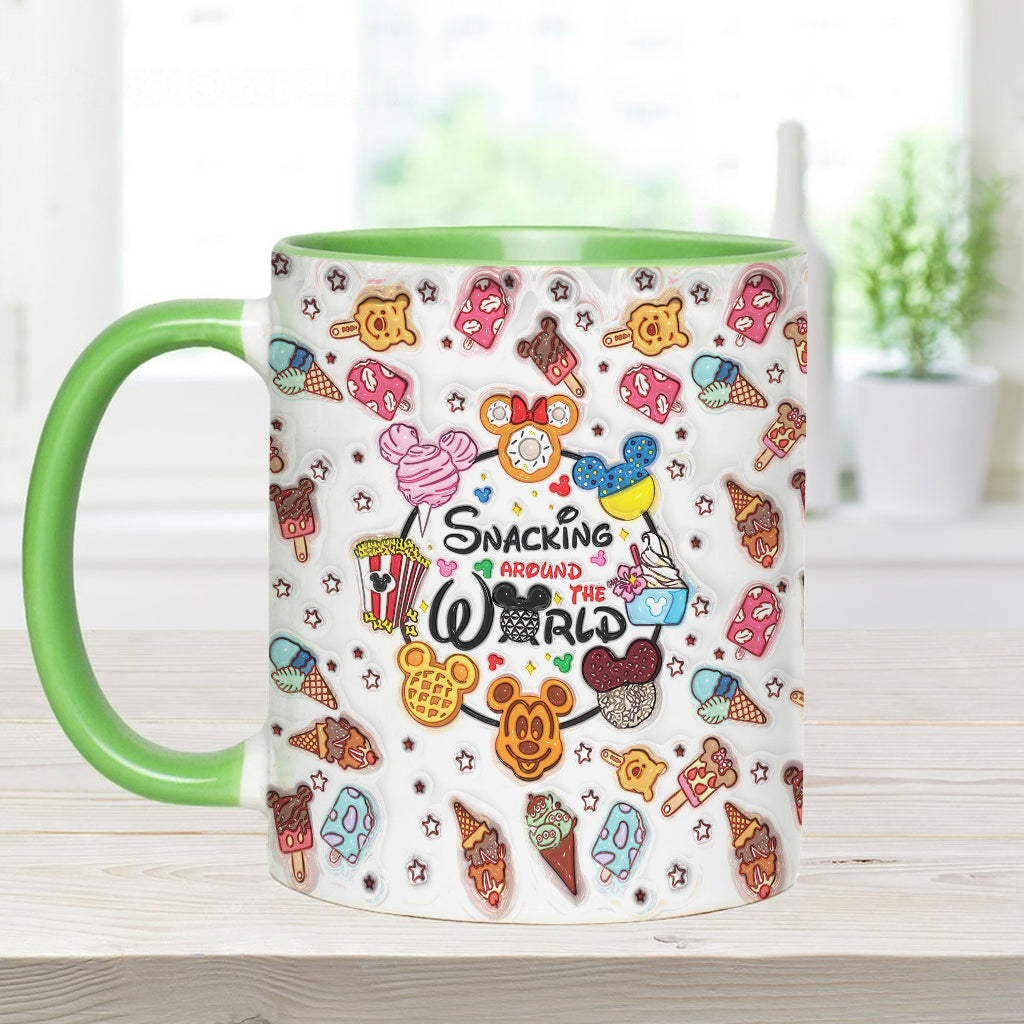 Snacking Around The World - Personalized Mouse Accent Mug