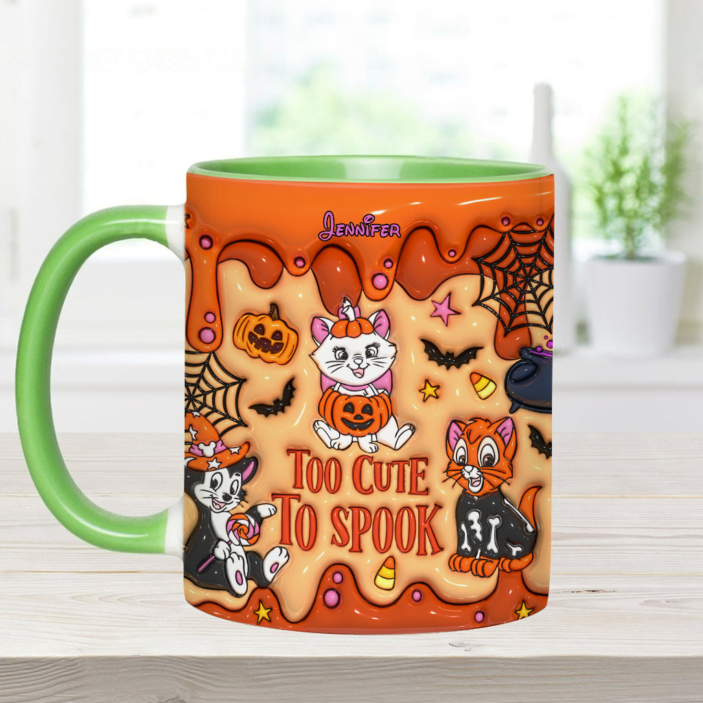 Cataholic Too Cute Too Spook - Personalized Mouse Accent Mug