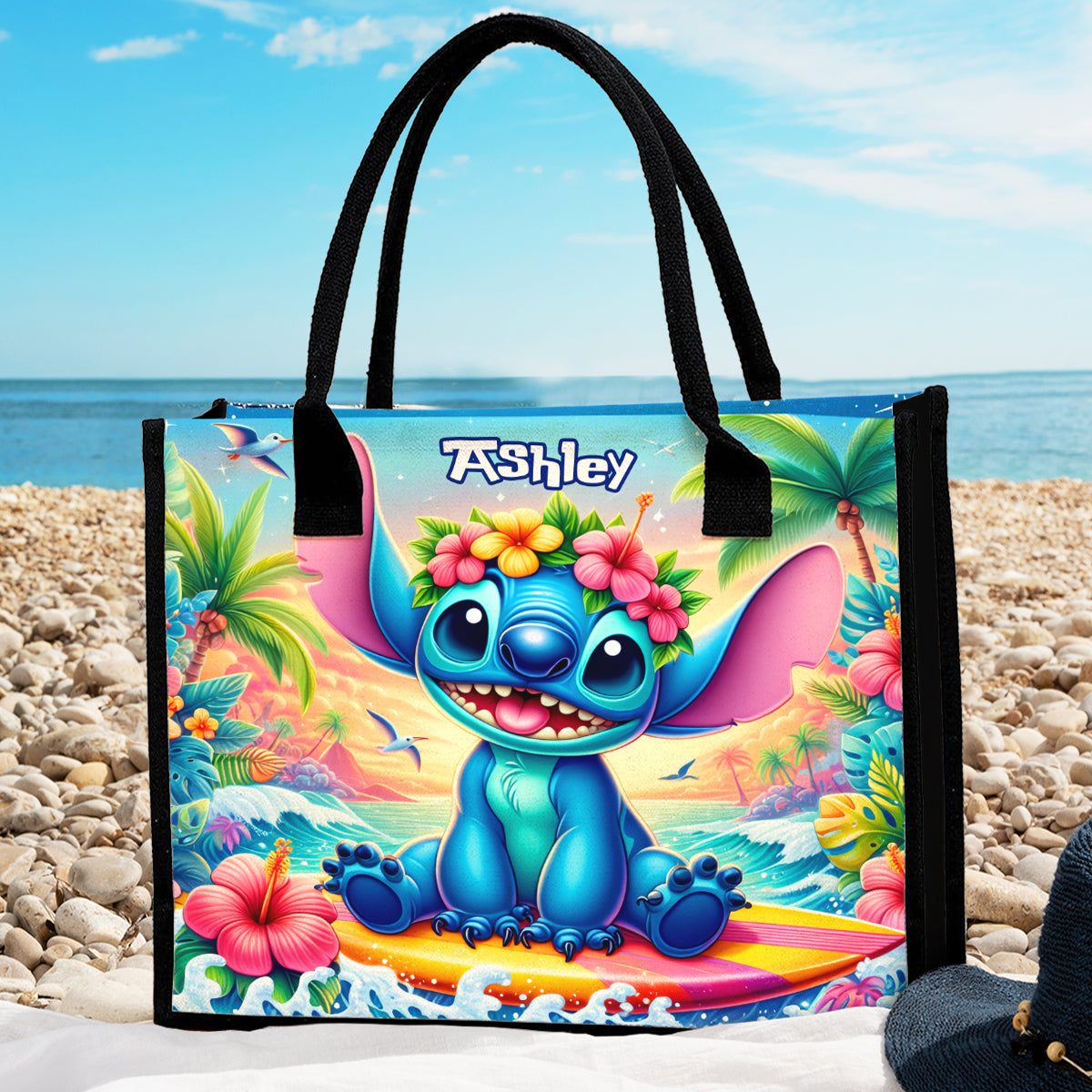 Ohana Summer - Personalized Ohana Canvas Tote Bag