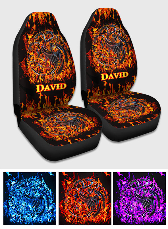 Fire Dragons - Personalized Thrones Game Seat Covers