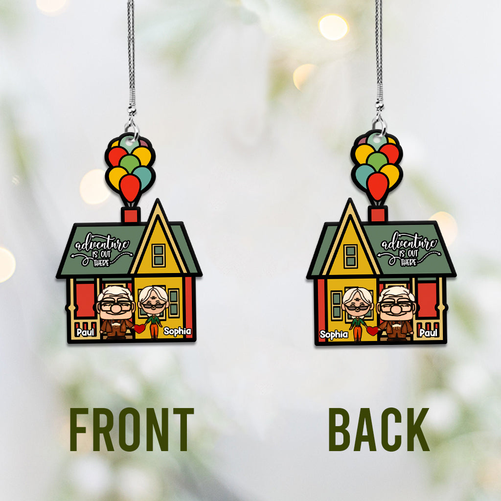Adventure Is Out Here - Personalized Mouse Car Ornament