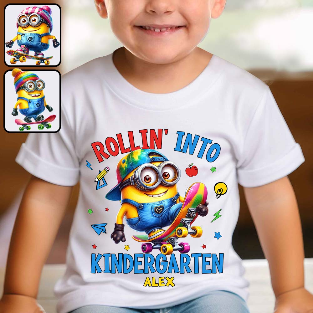 Rollin Into School - Personalized T-shirt And Hoodie