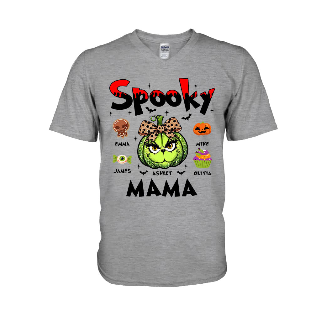 Green Pumpkin Mama Any Title - Personalized Mother T-shirt And Hoodie