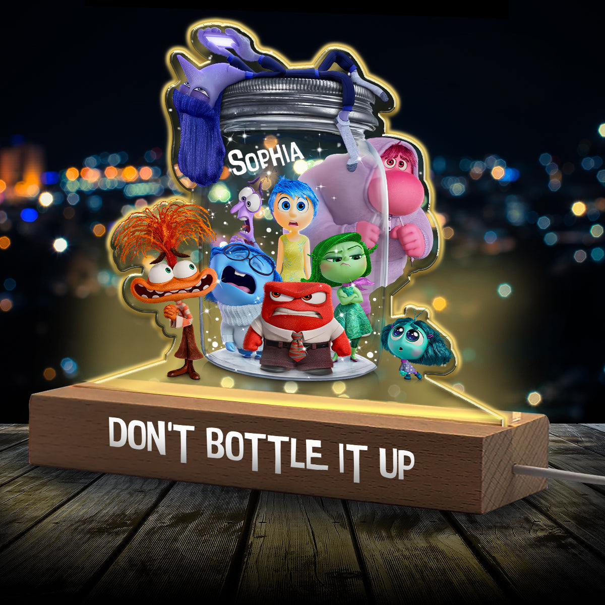 Don't Bottle It Up - Personalized Shaped Led Night Light