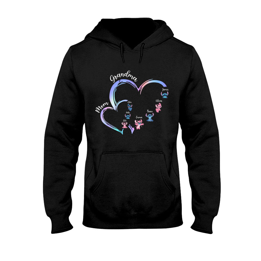 First Mom Now Grandma Alien Version - Personalized Ohana T-shirt And Hoodie