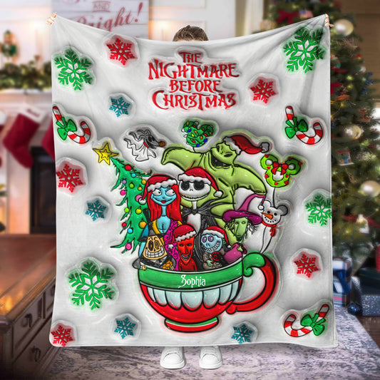 Merry Grinchmas - Personalized Nightmare Blanket
