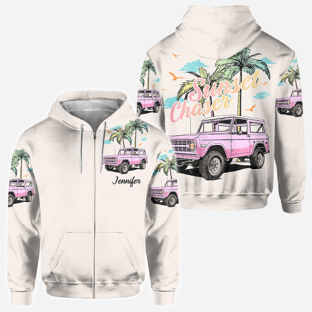 Sunset Chaser - Personalized Car All Over Shirt