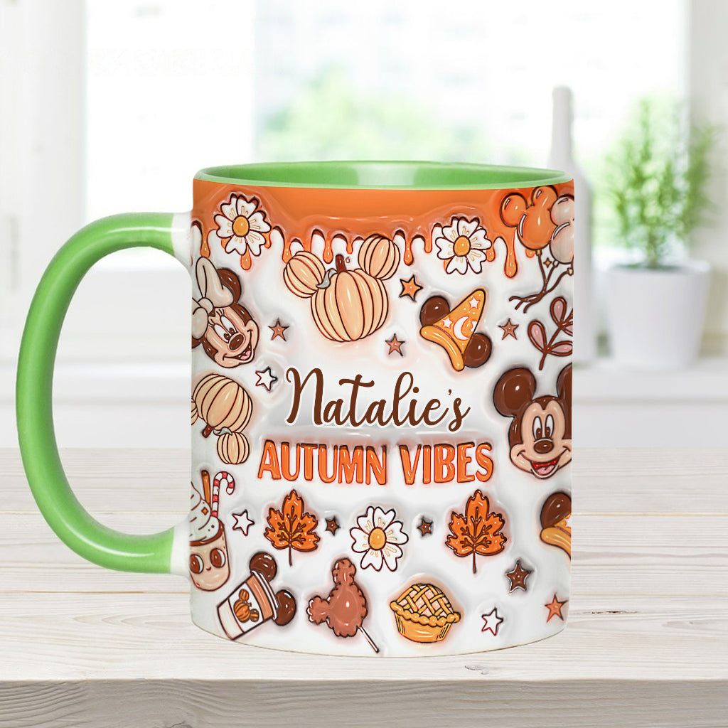 My Autumn Vibes - Personalized Mouse Accent Mug