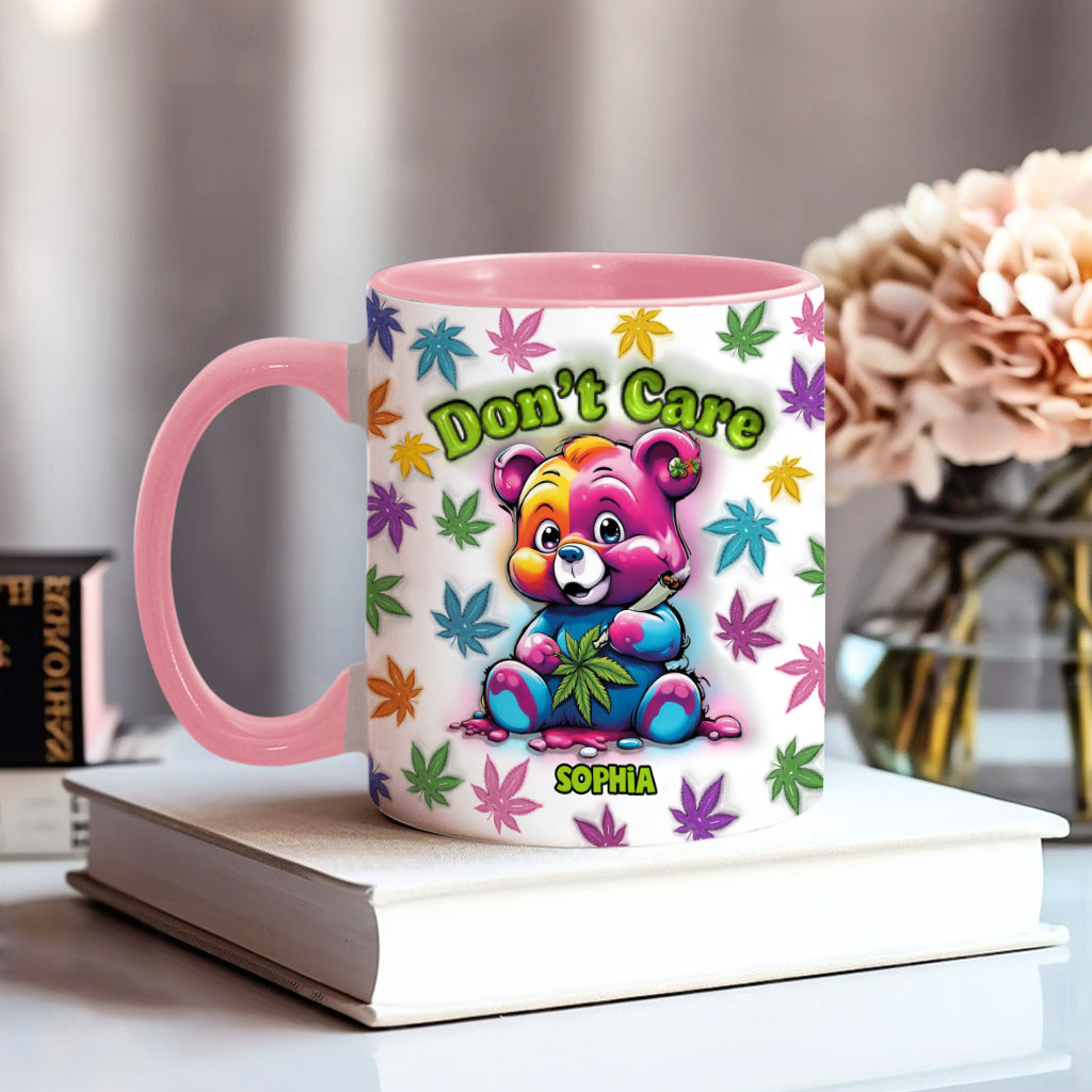 Don't Care - Personalized Weed Accent Mug